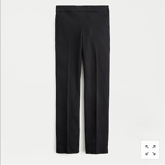 J.Crew Remi pant in bi-stretch cotton; black 8 - Picture 2 of 7